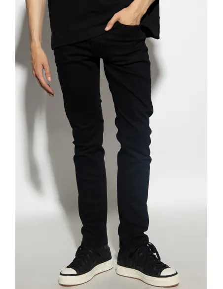 Leggings, Slim Fit Versace Jeans Couture, Black