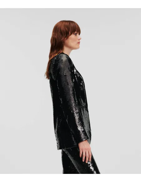 KARL LAGERFELD SEQUIN BLAZER 240W1405