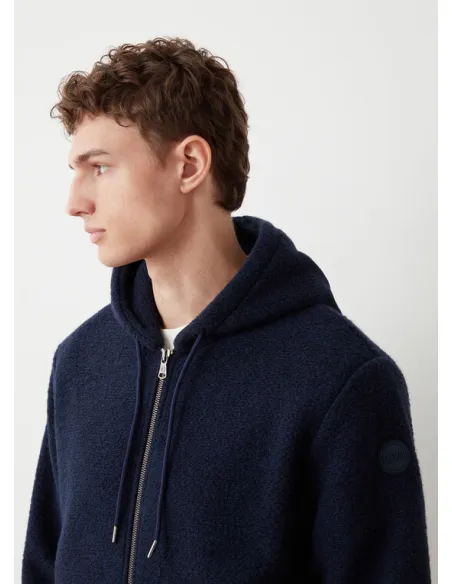 COLMAR HOODED WOOL SWEATSHIRT WITH...