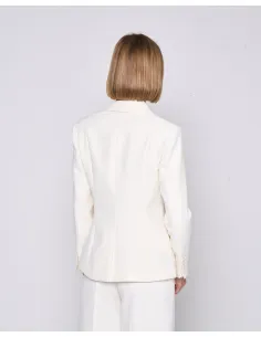SILVIAN HEACH FITTED BLAZER GPA24181GC - Off White 2