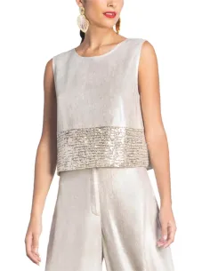 MOUTAKI ΓΥΝΑΙΚΕΙΟ ΤΟΠ ΜΕ ΠΑΓΙΕΤΕΣ 25.01.20 - Χρυσό