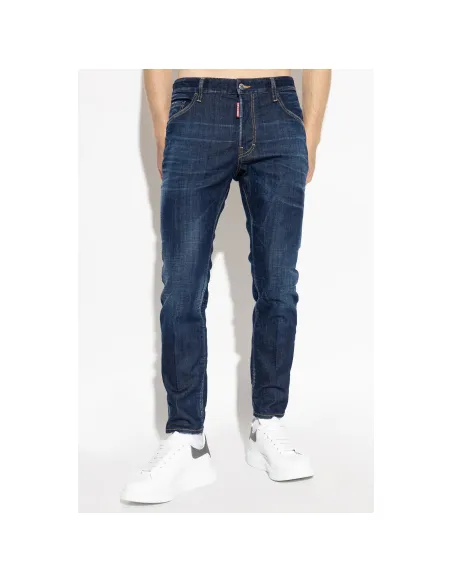DSQUARED2 NAVY BLUE SKATER JEANS...
