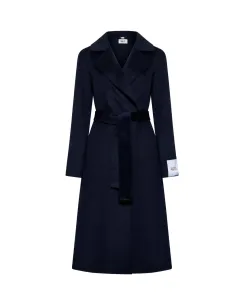 SILVIAN HEACH LONG COAT WITH TONE ON TONE BELT GPA25329 -...