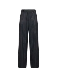 SILVIAN HEACH WIDE TROUSERS WITH THIN STRIPES GPA25100 -...