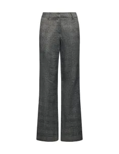 SILVIAN HEACH WIDE LEG TROUSERS WITH CHECKED PATTERN...