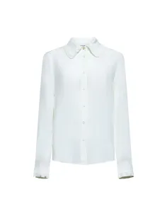 SILVIAN HEACH SHIRT WITH DECORATED COLAR GPA25134 - White