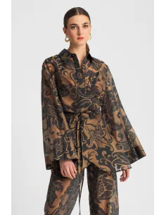 MOUTAKI ΓΥΝΑΙΚΕΙΑ ΜΠΛΟΥΖΑ ΜΕ ΣΧΕΔΙΑ 25.09.113 - Καφέ 2