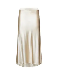 SILVIAN HEACH FLOWING SATIN EFFECT SKIRT GPA25324 - Beige
