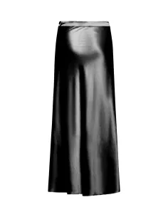 SILVIAN HEACH FLOWING SATIN EFFECT SKIRT GPA25324 - Black 2