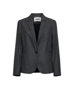 SILVIAN HEACH THIN STRIPED BLAZER GPA25121 - Grey