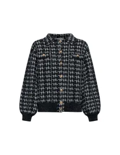SILVIAN HEACH CARDIGAN WITH WOVEN STRUCTURE AND...