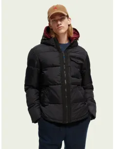 SCOTCH&SODA Αδιάβροχο puffer jacket με κουκούλα 169101